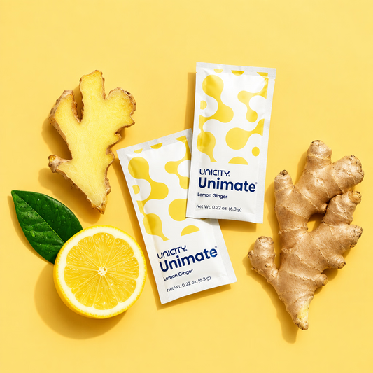 Unicity Unimate Lemon Ginger – 30 Sachets