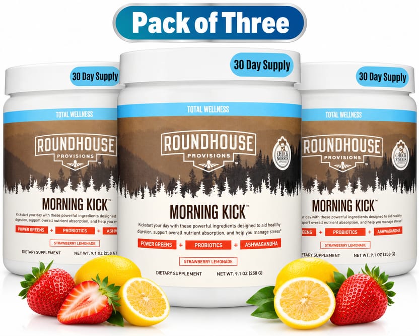 Roundhouse Provisions Morning Kick Daily Wellness Drink – 30 Servings