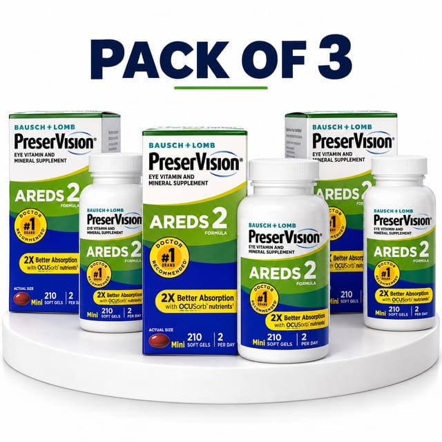 Bausch + Lomb PreserVision AREDS 2 Formula – 210 Softgels