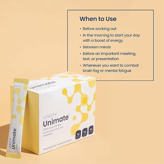 Unicity Unimate Lemon Ginger – 30 Sachets