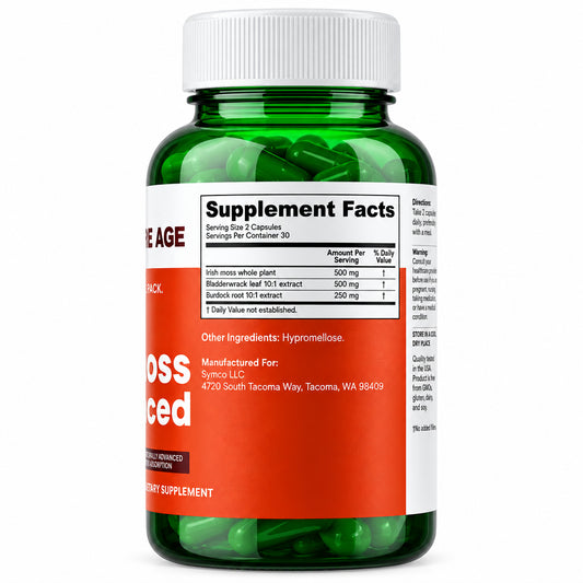 Infinite Age Sea Moss Advanced 1250 mg – 60 Vegan Capsules