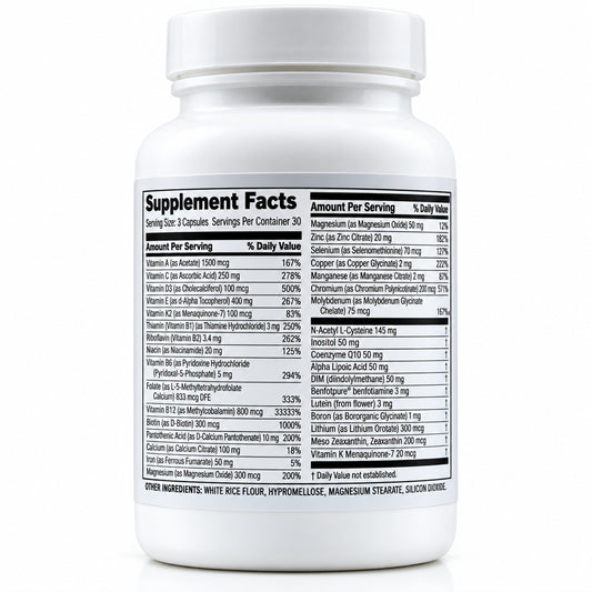 10X Health Optimize Methylated Multivitamin – 90 Capsules