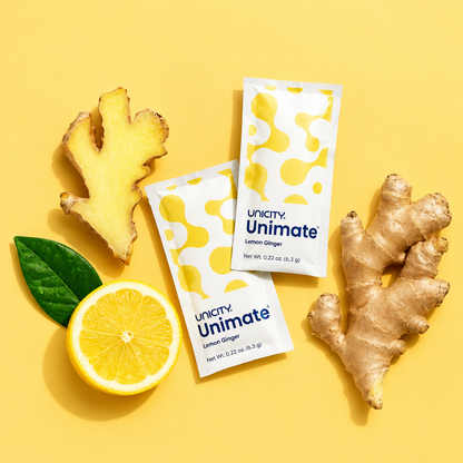 Unicity Unimate Lemon Ginger – 30 Sachets