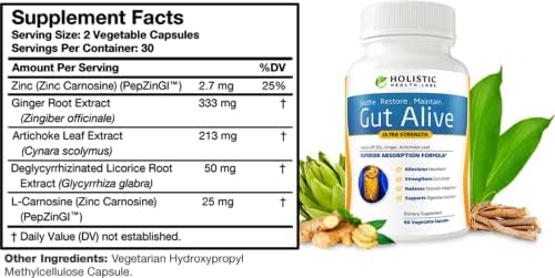 Holistic Health Labs Gut Alive Digestive Support – 60 Capsules