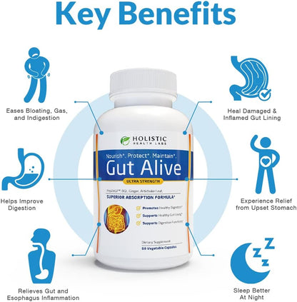 Holistic Health Labs Gut Alive Digestive Support – 60 Capsules