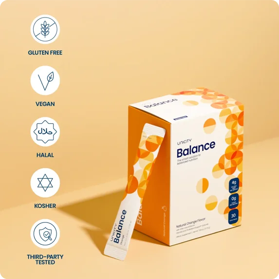 Unicity Drink Mix Trio Pack – Orange Balance & Lemon Unimate  {3 Boxes / 90 Sachets Total}