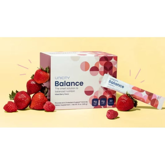 Unicity Balance Mixed Berry Fiber Drink Mix – 30 Stick Packs