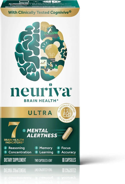 Neuriva Ultra Brain Health Supplement – 60 Capsules