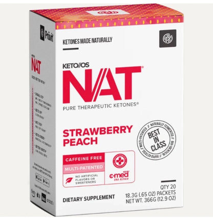 PRÜVIT Keto//OS NAT Ketone Drink Mix – Multiple Flavors & Pack Sizes