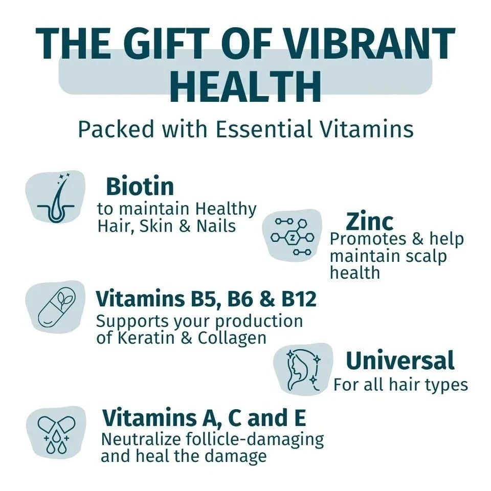 WEEM Hair, Skin & Nails Vegan Biotin Gummies – 60 Gummies