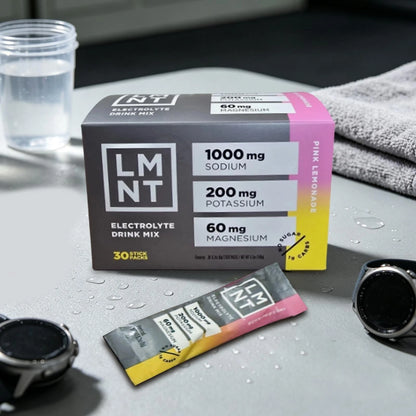 LMNT Pink Lemonade Electrolyte Drink Mix – 30 Stick Packs