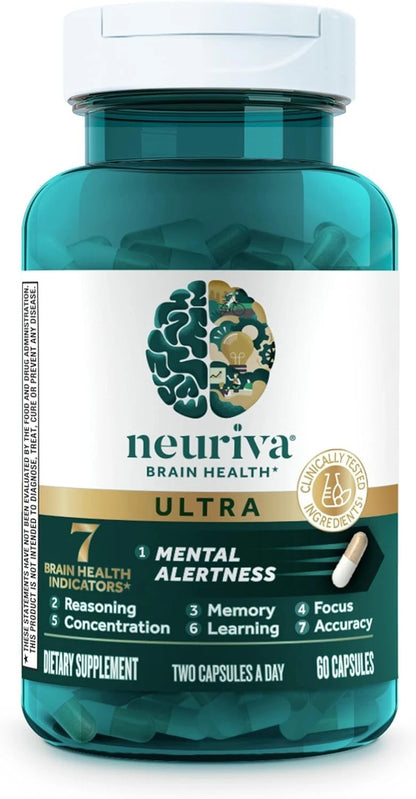 Neuriva Ultra Brain Health Supplement – 60 Capsules