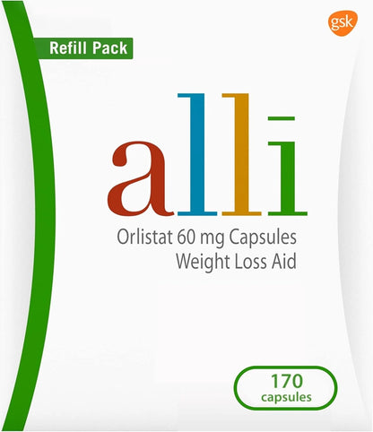 alli Orlistat 60 mg Weight Loss Capsules – 170 Count