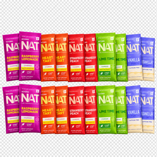 PRÜVIT Keto//OS NAT Ketone Drink Mix – Multiple Flavors & Pack Sizes