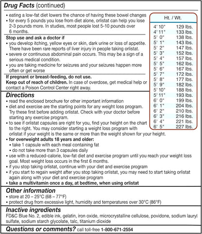alli Orlistat 60 mg Weight Loss Capsules – 170 Count