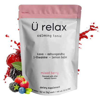 U Relax Calming Tonic Mixed Berry – 15 Packets