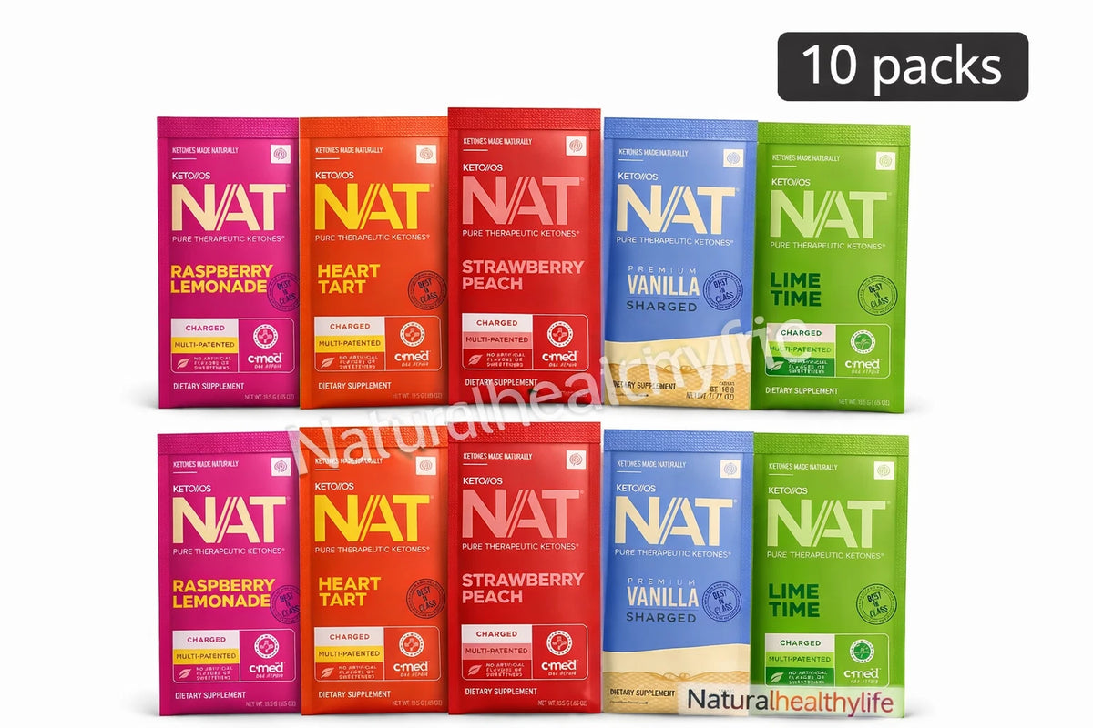 PRÜVIT Keto//OS NAT Ketone Drink Mix – Multiple Flavors & Pack Sizes