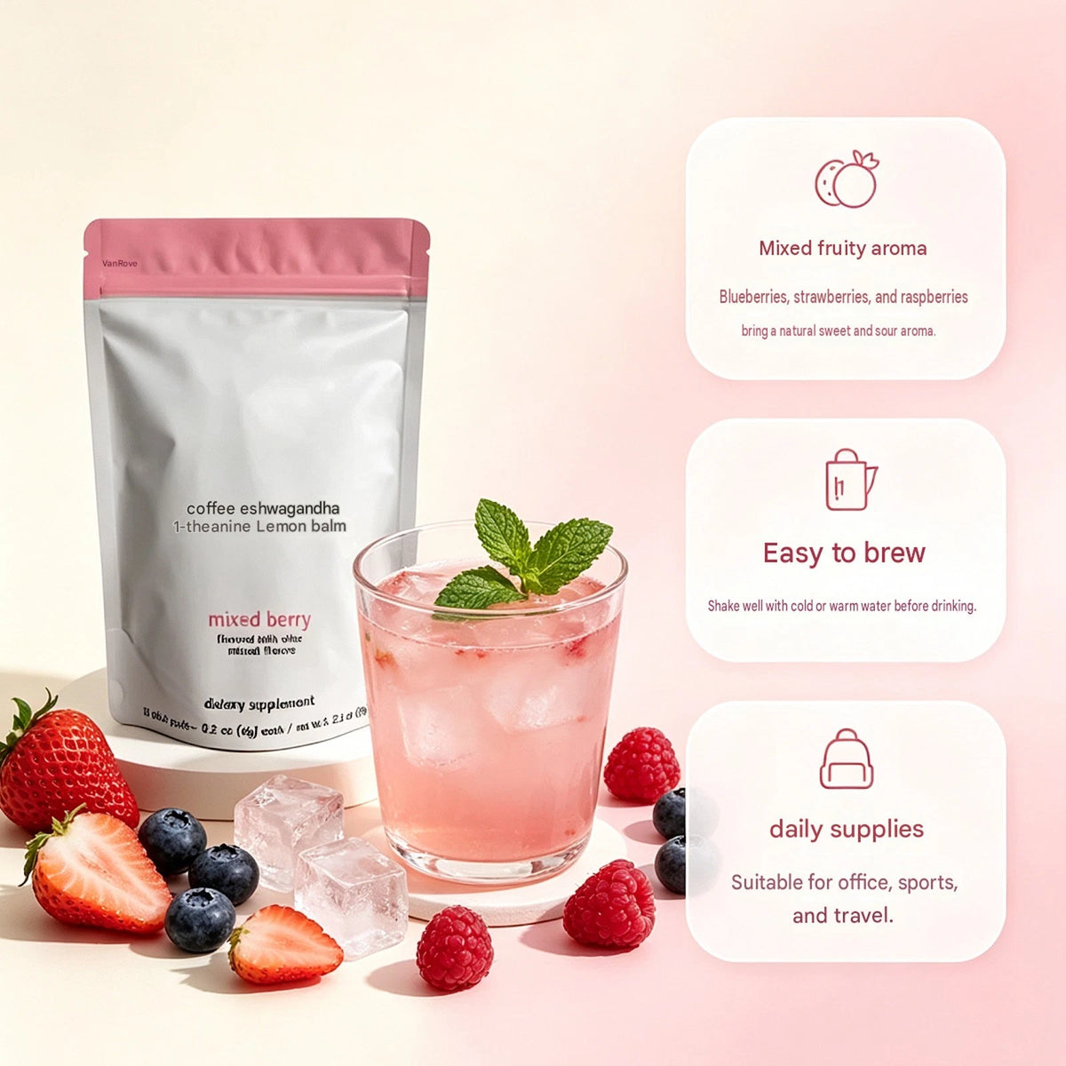U Relax Calming Tonic Mixed Berry – 15 Packets