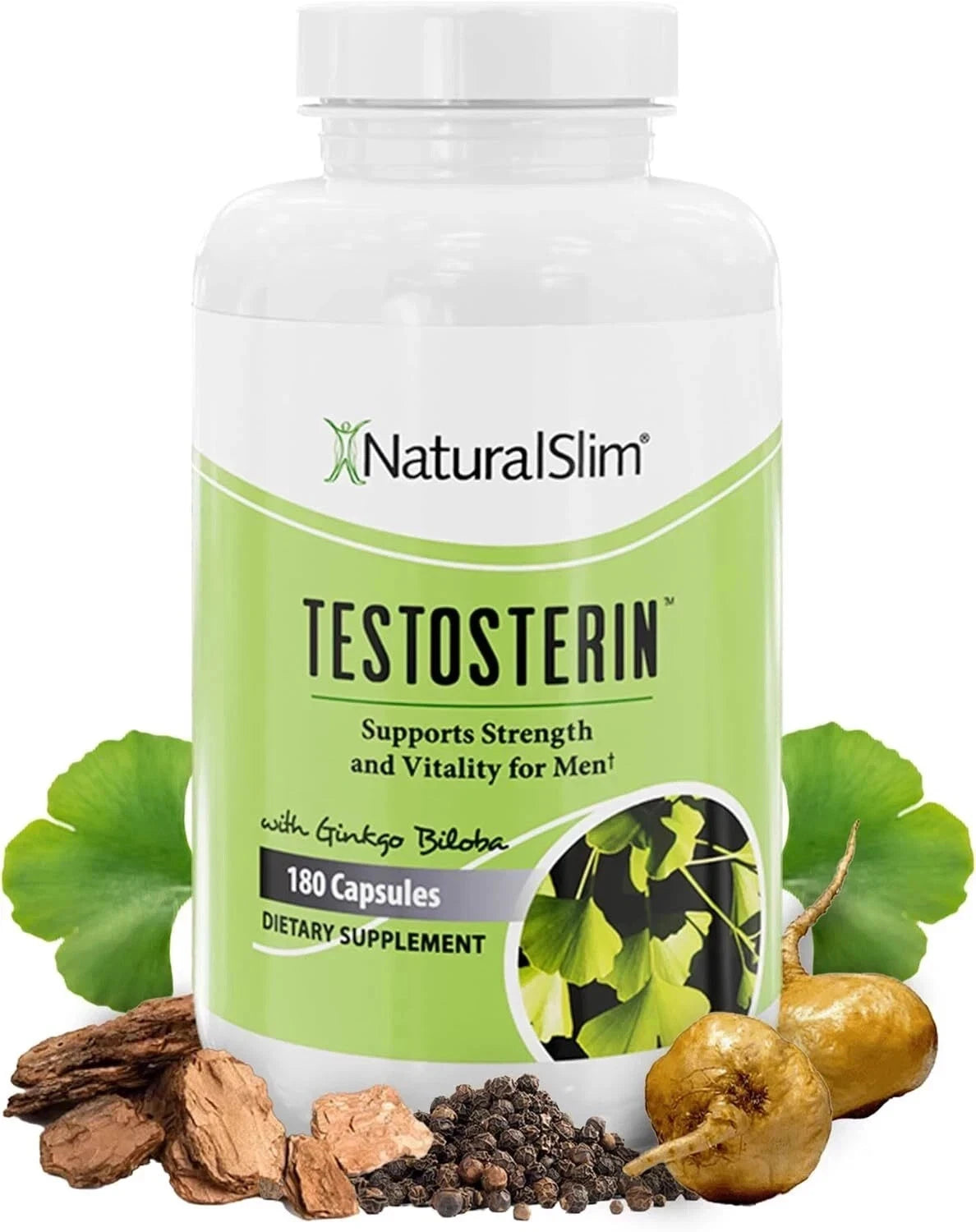 NaturalSlim Testosterin Men’s Multivitamin – 180 Capsules