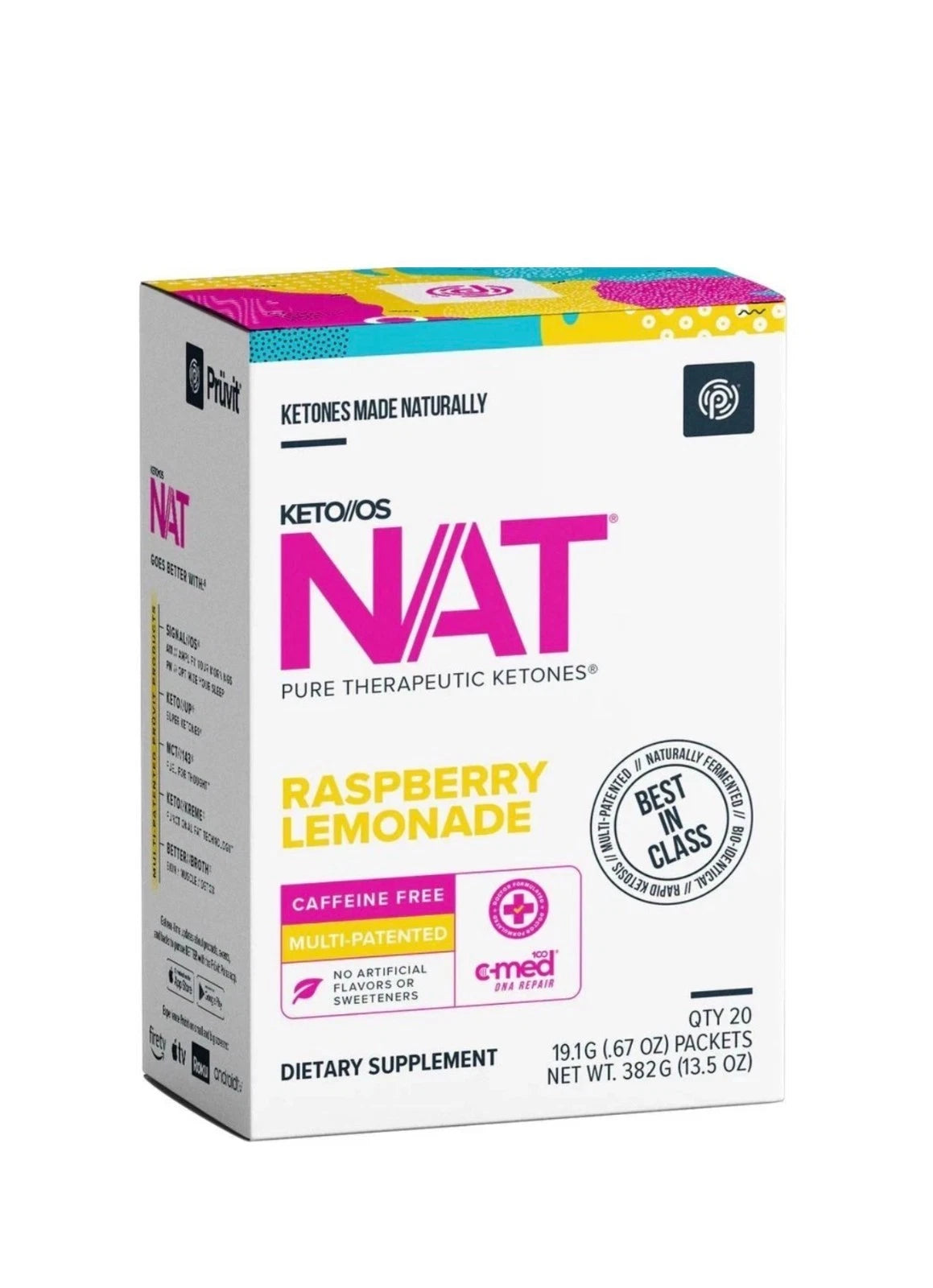 PRÜVIT Keto//OS NAT Ketone Drink Mix – Multiple Flavors & Pack Sizes