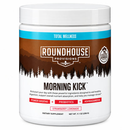 Roundhouse Provisions Morning Kick Daily Wellness Drink – 30 Servings