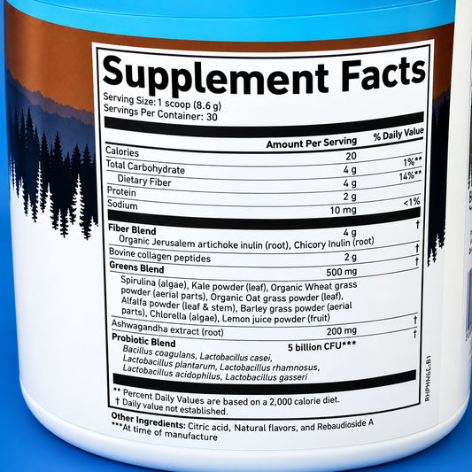 Roundhouse Provisions Morning Kick Daily Wellness Drink – 30 Servings