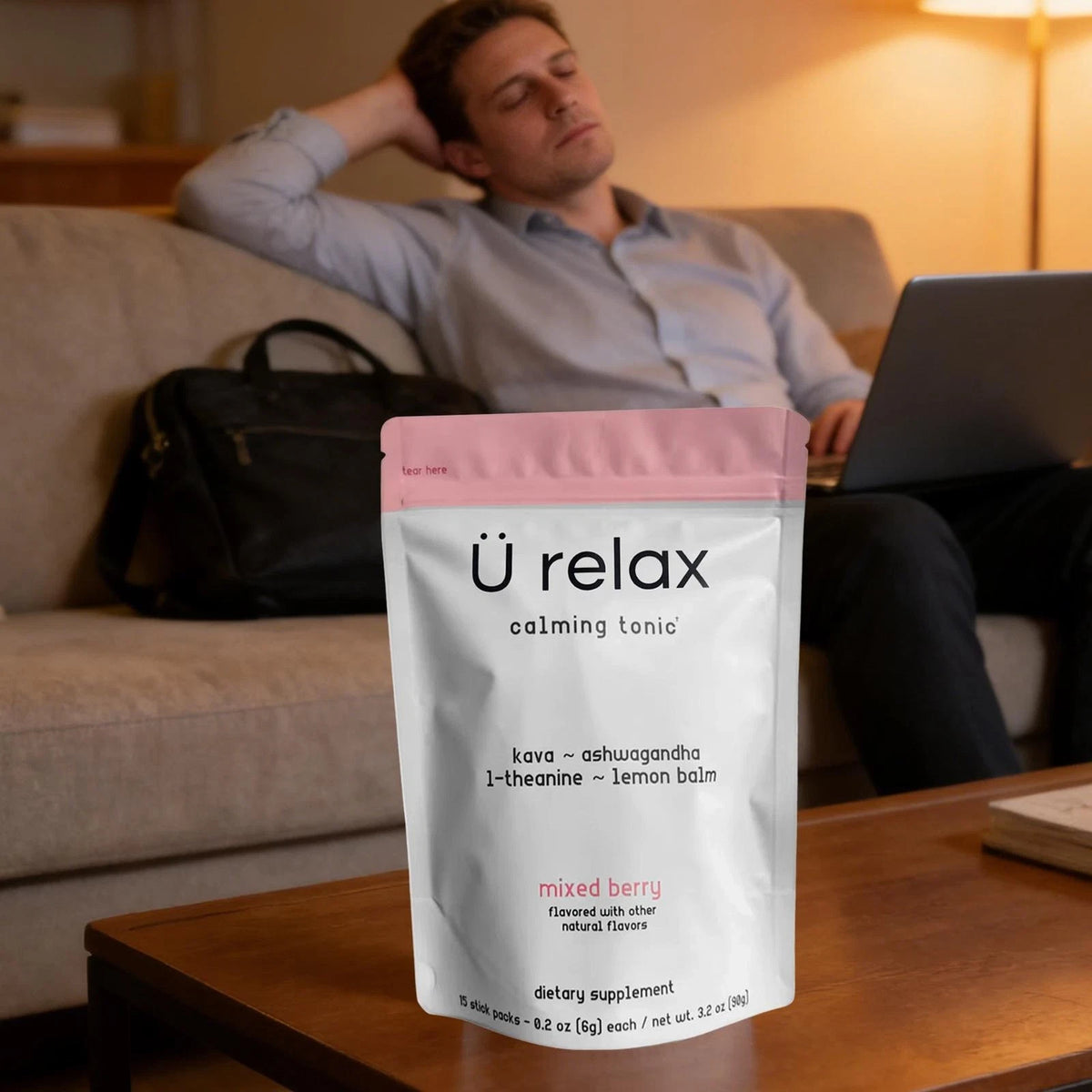 U Relax Calming Tonic Mixed Berry – 15 Packets