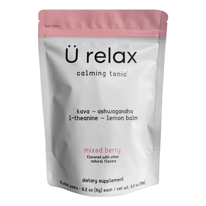 U Relax Calming Tonic Mixed Berry – 15 Packets