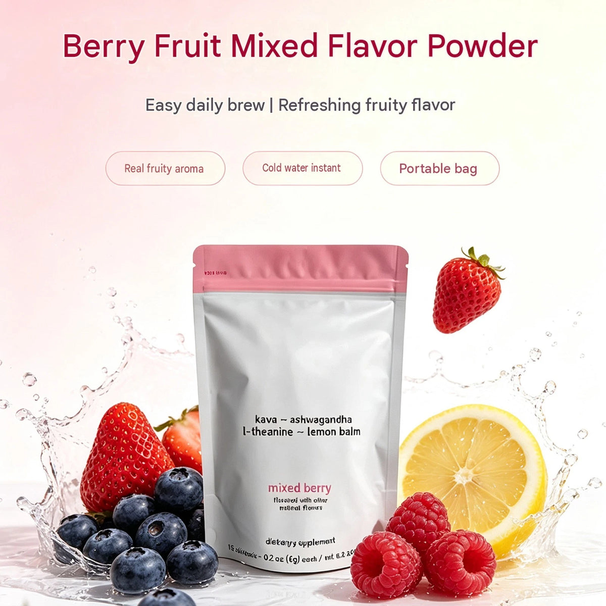 U Relax Calming Tonic Mixed Berry – 15 Packets