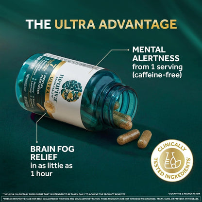 Neuriva Ultra Brain Health Supplement – 60 Capsules