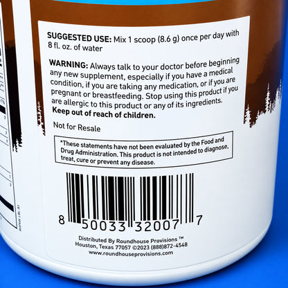 Roundhouse Provisions Morning Kick Daily Wellness Drink – 30 Servings