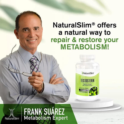 NaturalSlim Testosterin Men’s Multivitamin – 180 Capsules