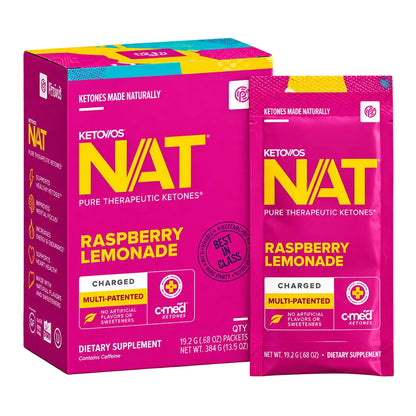 PRÜVIT Keto//OS NAT Raspberry Lemonade Charged – 20 Pack