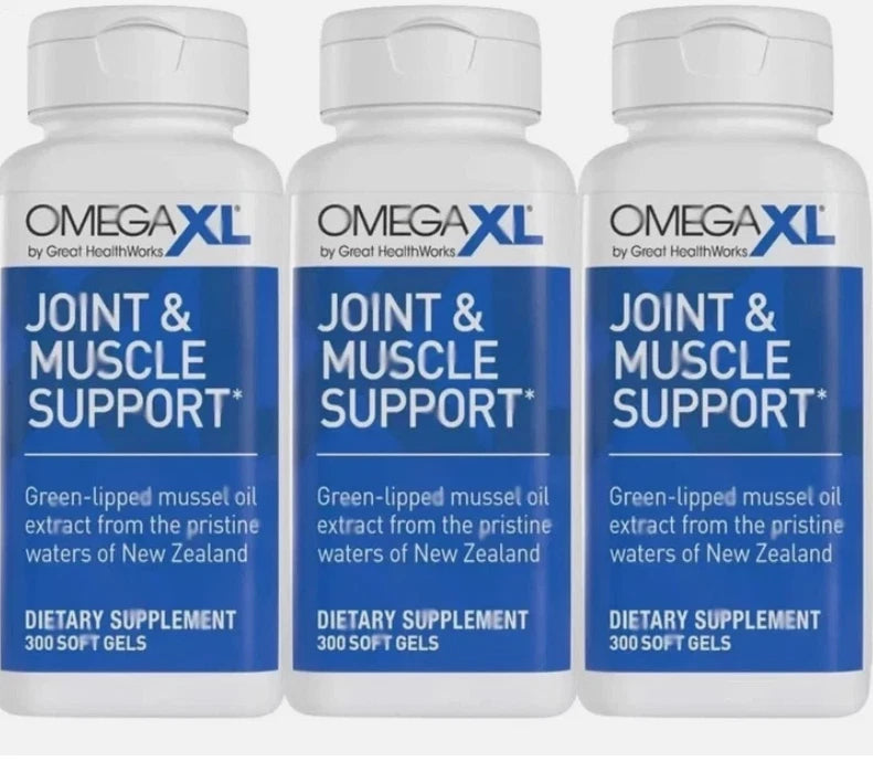 OmegaXL Joint & Muscle Support – 3 Pack, 900 Softgels