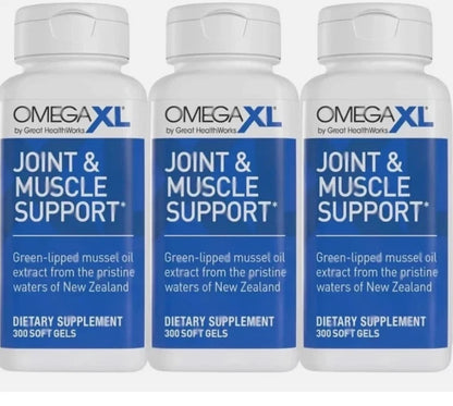 OmegaXL Joint & Muscle Support – 3 Pack, 900 Softgels