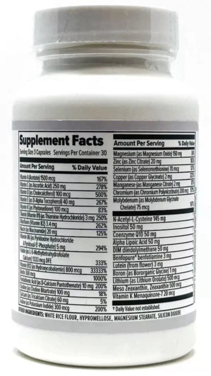 10X Health Optimize Methylated Multivitamin – 90 Capsules