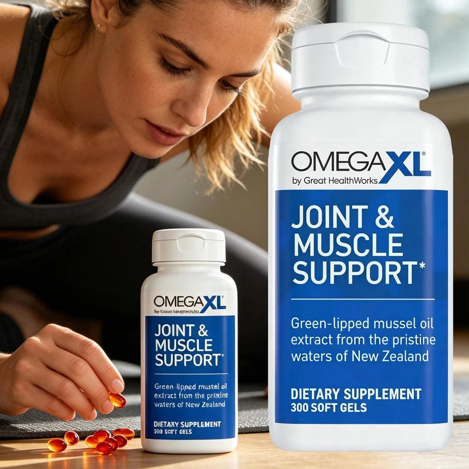 OmegaXL Joint & Muscle Support – 3 Pack, 900 Softgels
